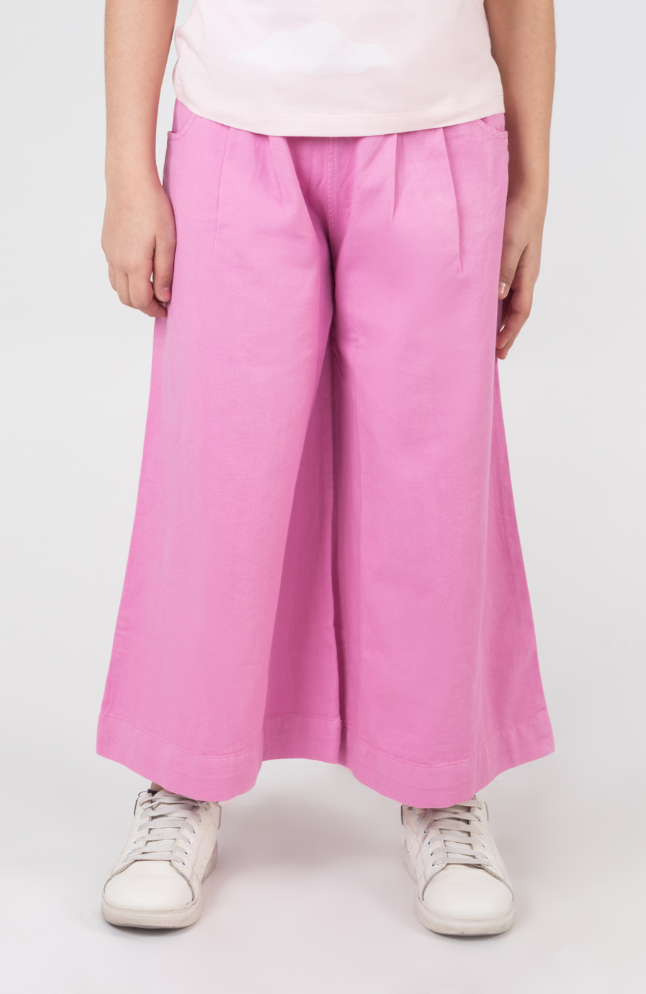 دامن شلواری کتان پیلی دار