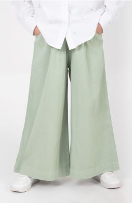 دامن شلواری کتان پیلی دار