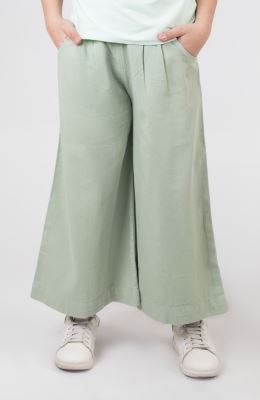 دامن شلواری کتان پیلی دار