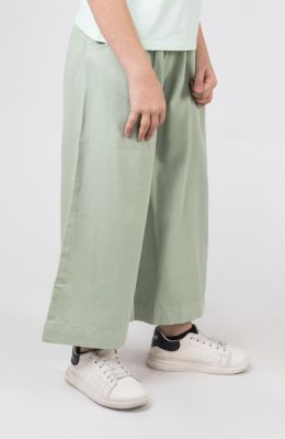 دامن شلواری کتان پیلی دار