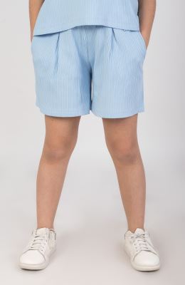 شلوارک پنبه لایکرا سوزن خالی پیلی دار(ست با10625)