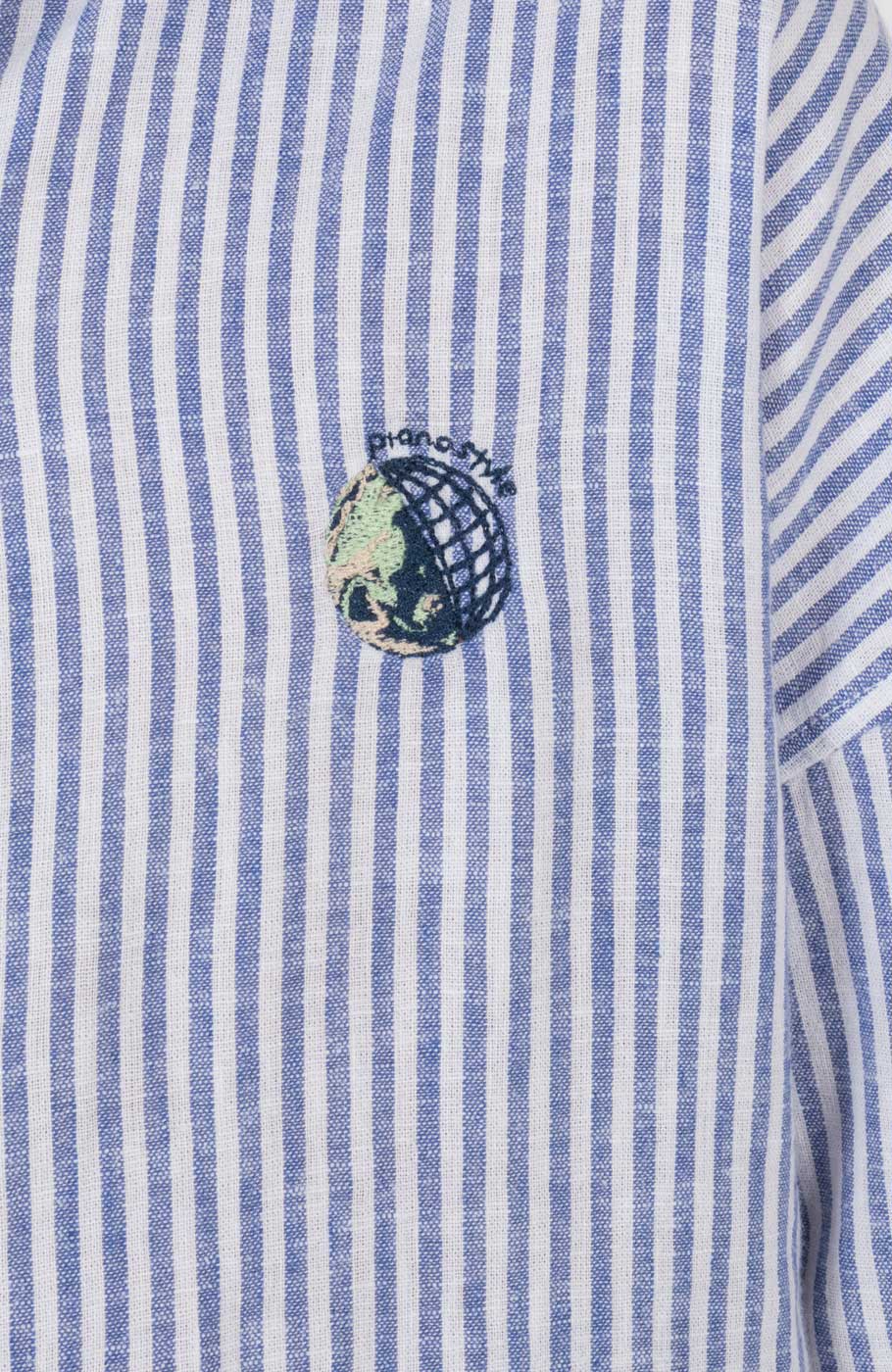 شومیز آستین کوتاه راه راه