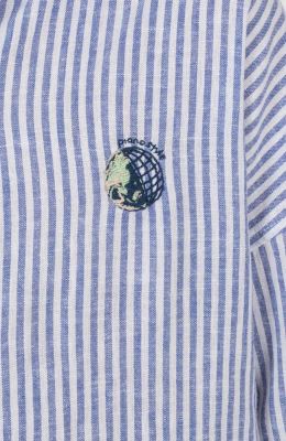 شومیز آستین کوتاه راه راه