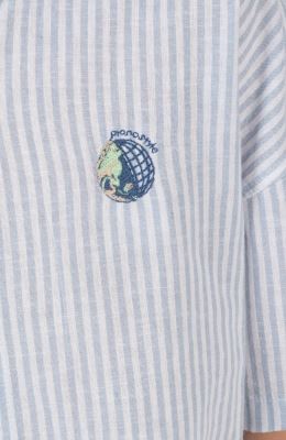 شومیز آستین کوتاه راه راه