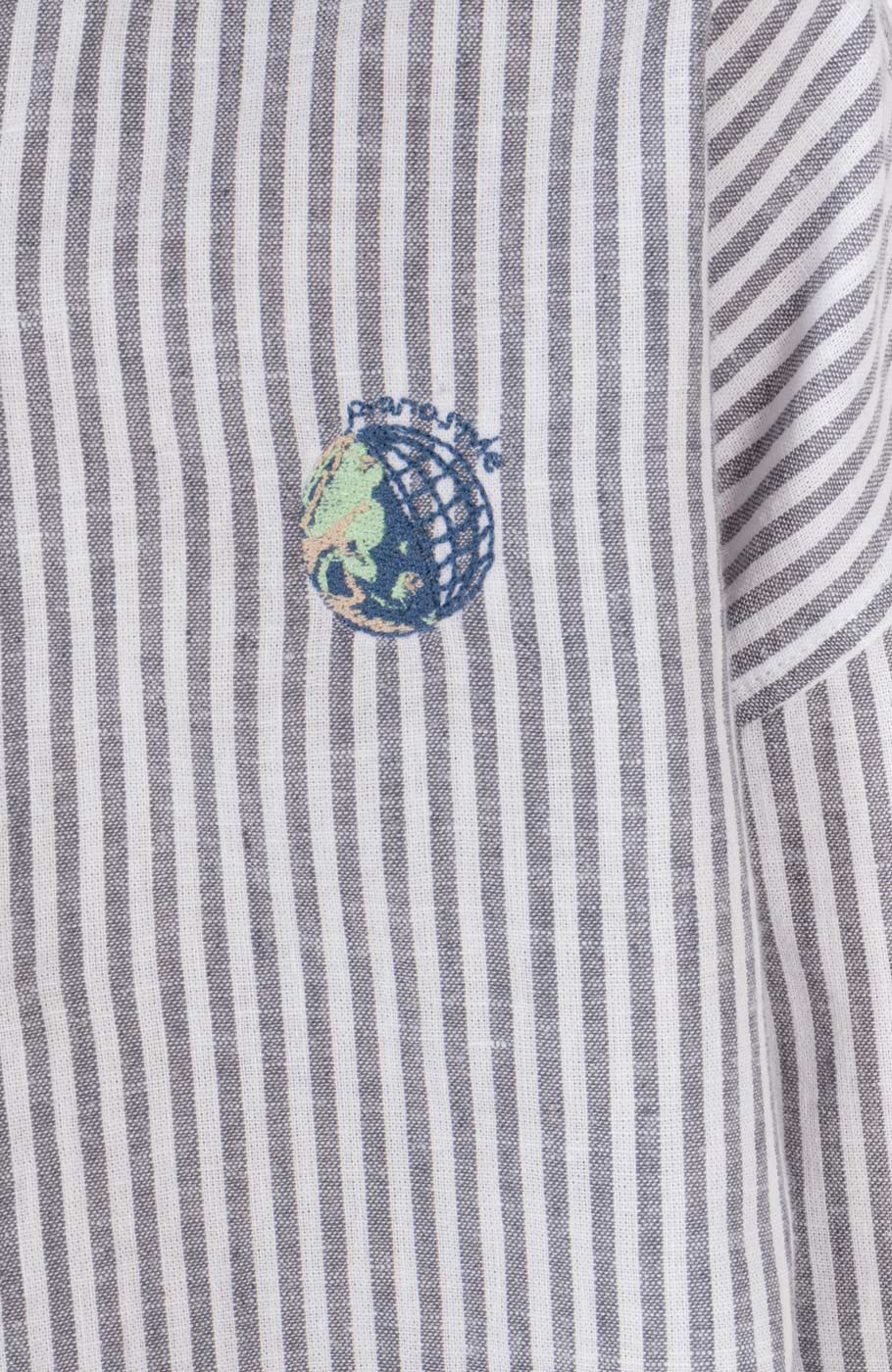 شومیز آستین کوتاه راه راه