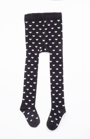 جوراب شلواری طرح قلبی