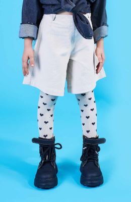 جوراب شلواری طرح قلبی