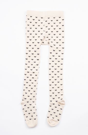 جوراب شلواری طرح قلبی