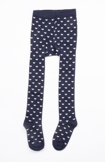 جوراب شلواری طرح قلبی