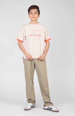 تیشرت یکرولایکرا آستین دوبل نارنگ