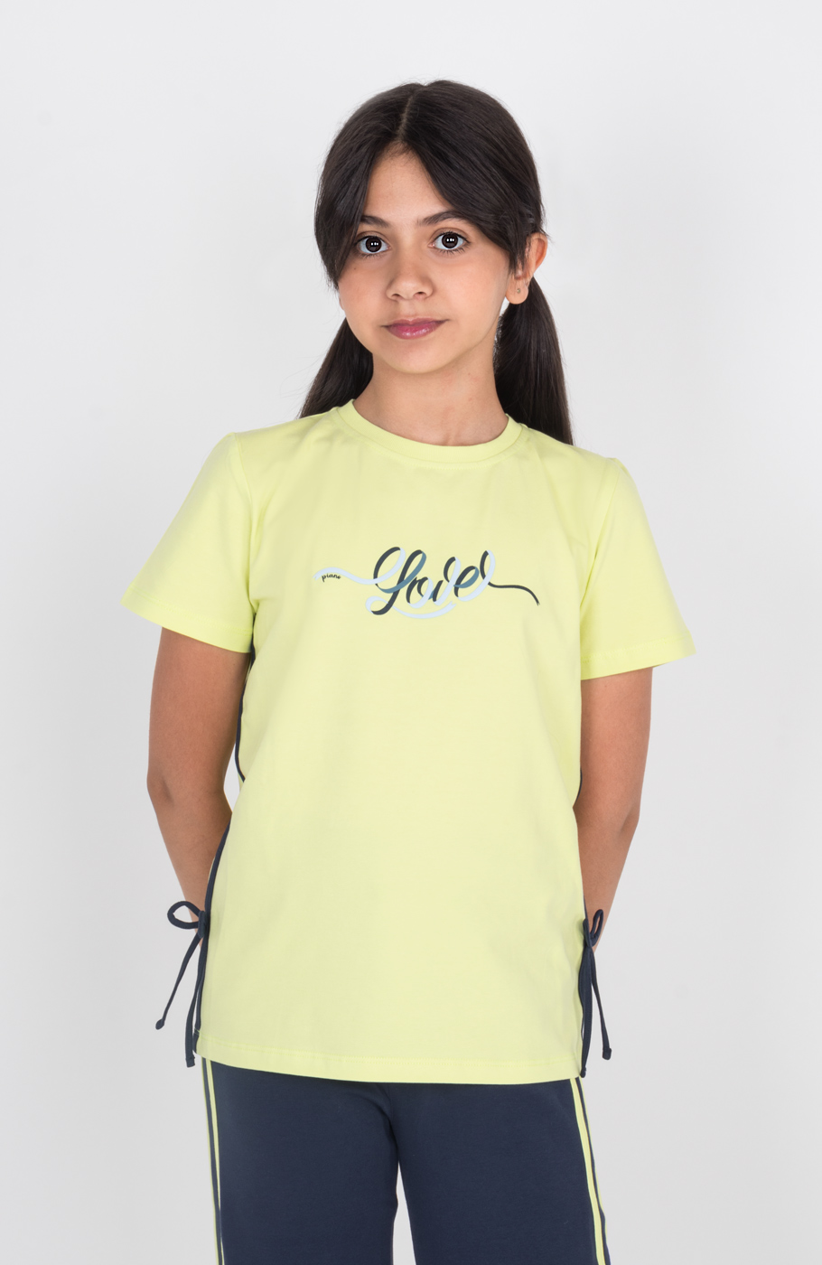 تیشرت یکرولایکرا پاپیونی (ست با کد10638)