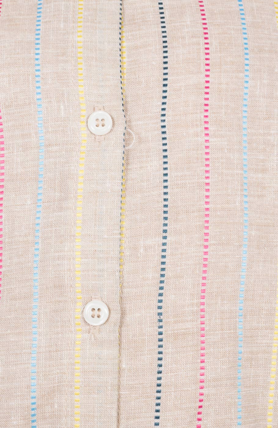 شومیز لینن راه راه آستین کوتاه