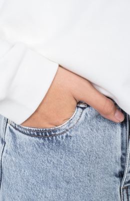 شلوار جین واید برش دار