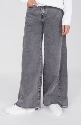 شلوار جین واید برش دار