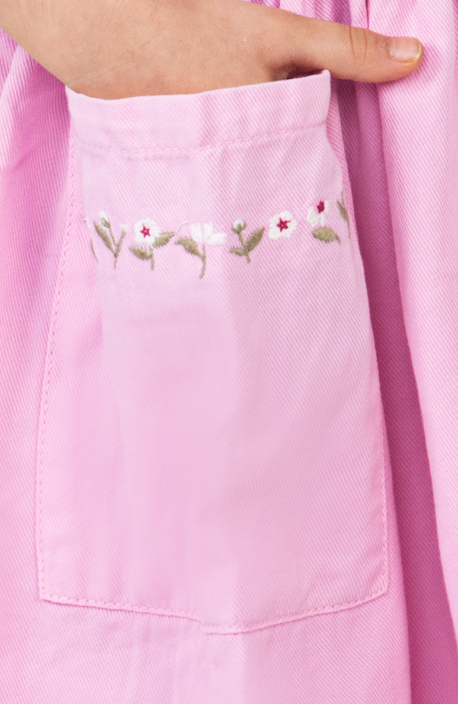 پیراهن کتان کمر کش آستین حلقه ای