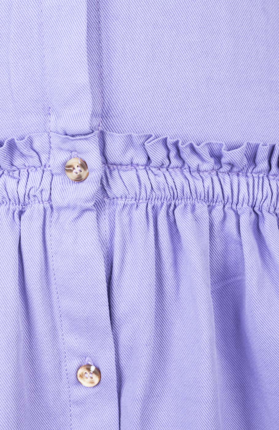 پیراهن کتان کمر کش آستین حلقه ای