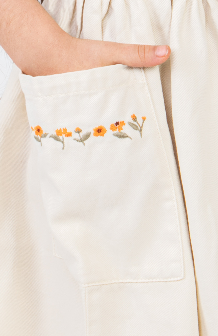 پیراهن کتان کمر کش آستین حلقه ای