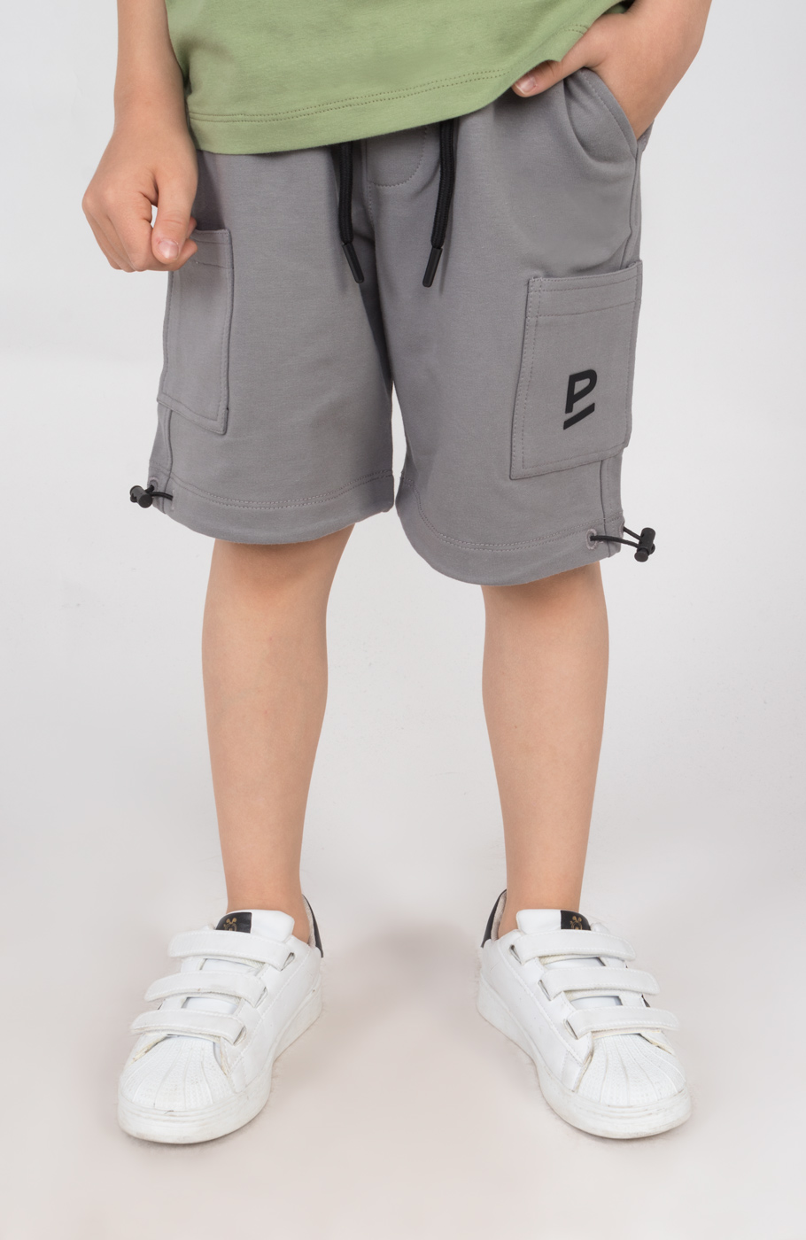 شلوارک دورس دو نخ دمپا گت دار (ست با کد 11342)