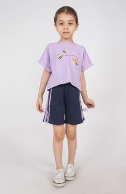 تیشرت یکرولایکرا آستین پاکتی (ست با کد 10640)