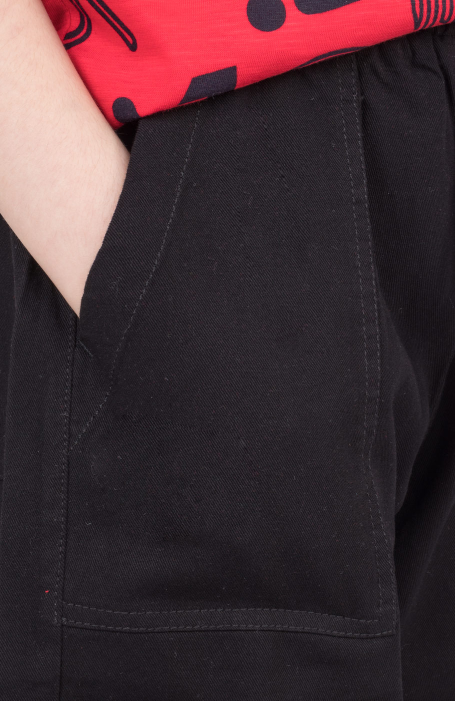 شلوار کتان کمر کش