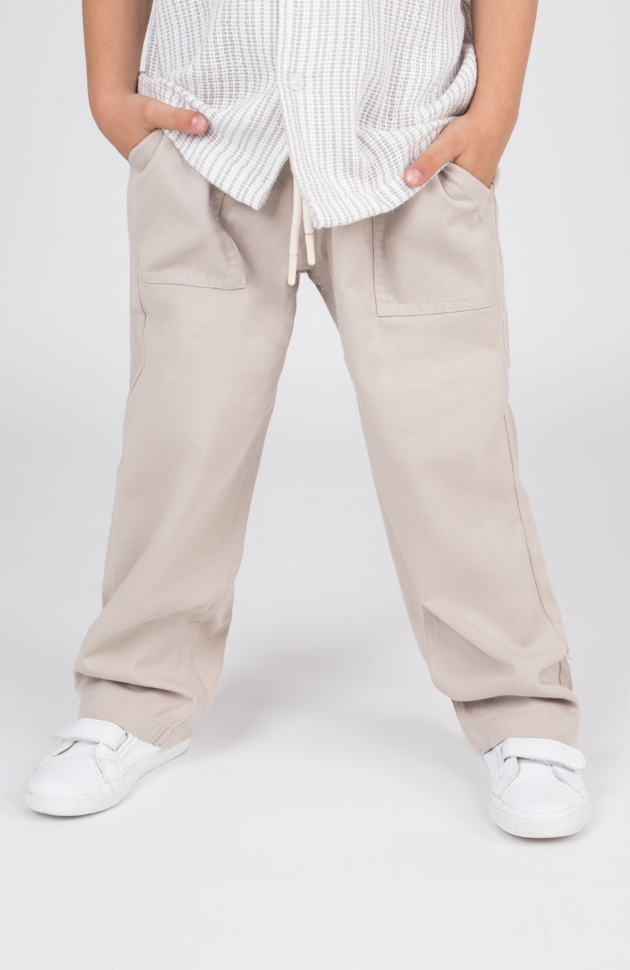 شلوار کتان کمر کش