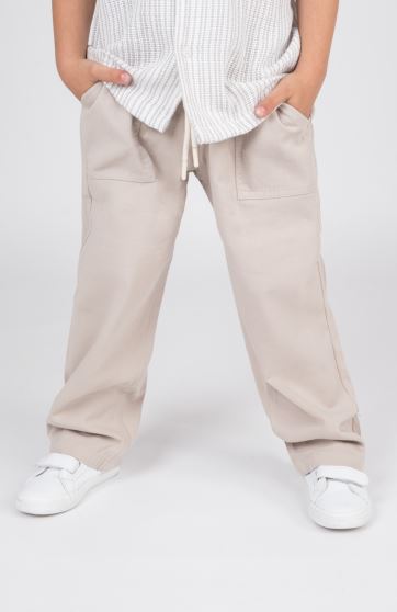 شلوار کتان کمر کش