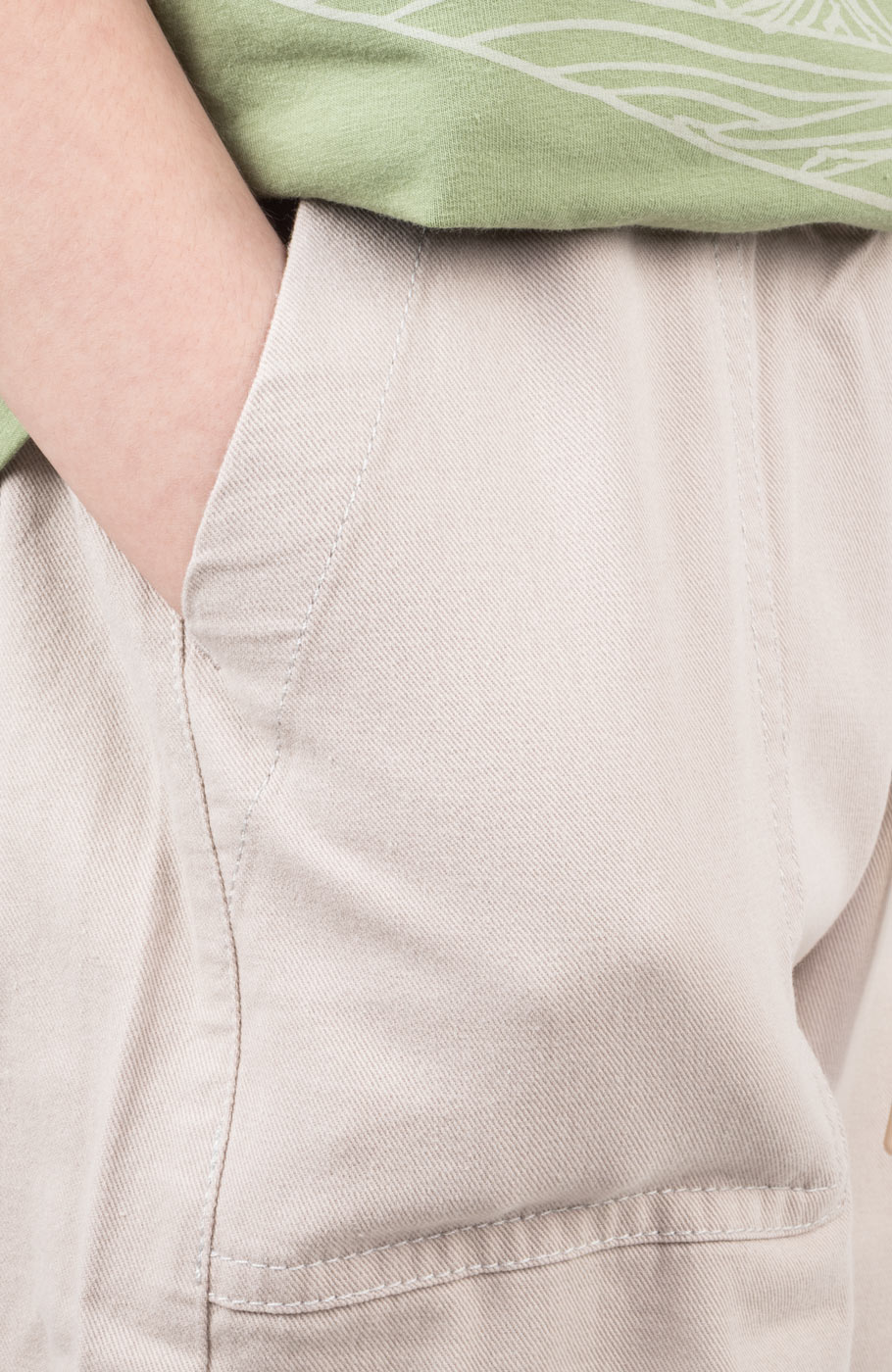 شلوار کتان کمر کش