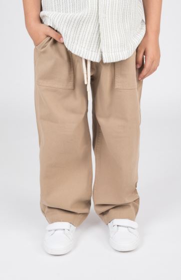 شلوار کتان کمر کش