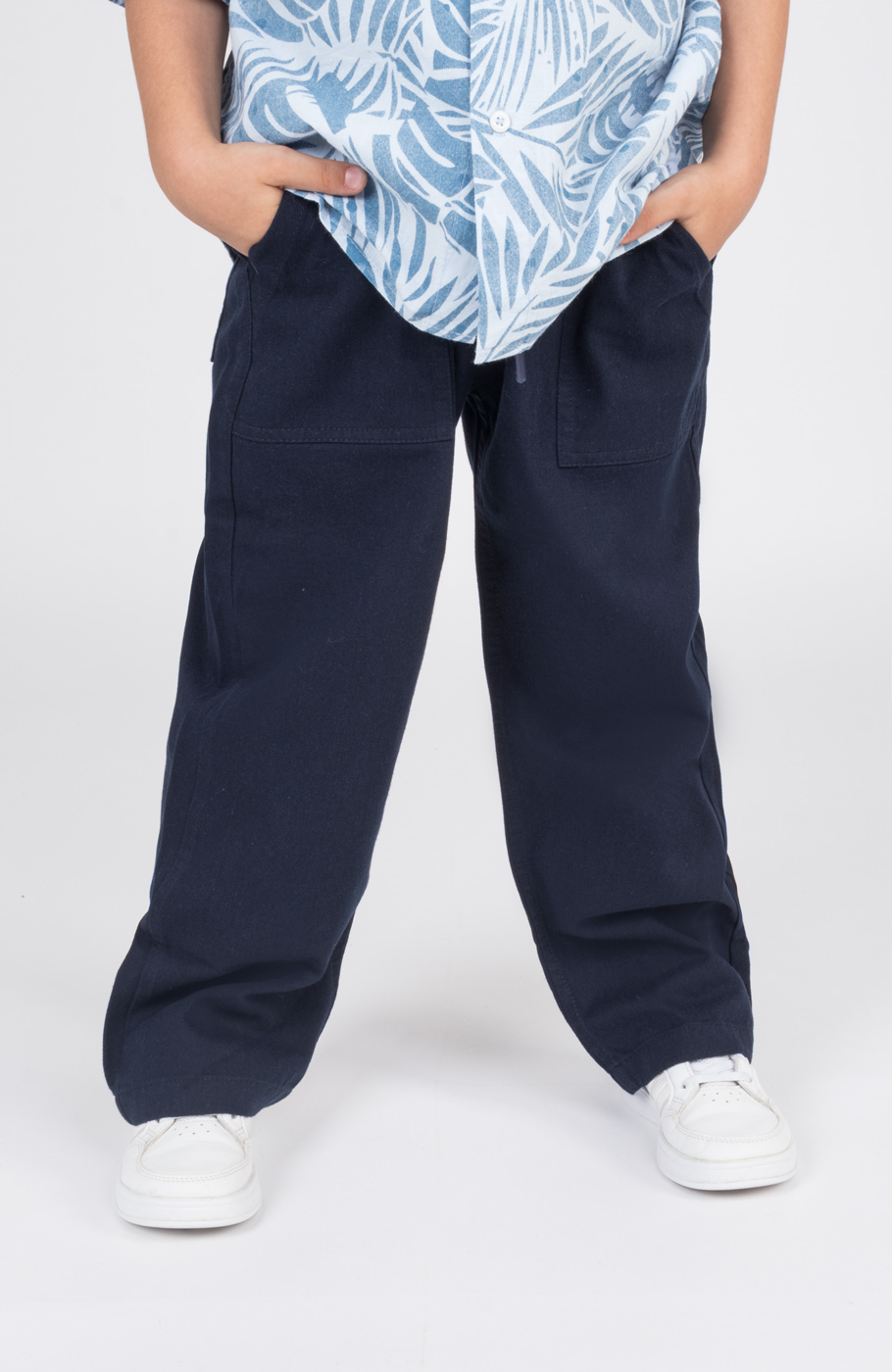 شلوار کتان کمر کش