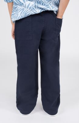 شلوار کتان کمر کش