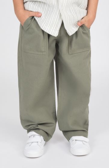 شلوار کتان کمر کش