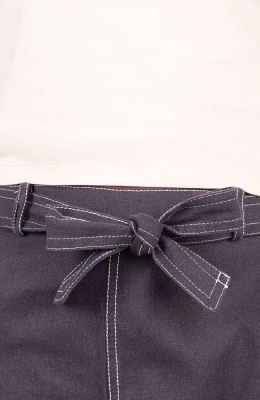 شلوارک لینن با دوخت نارنگ