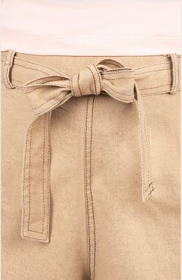 شلوارک لینن با دوخت نارنگ