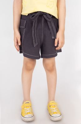 شلوارک لینن با دوخت نارنگ