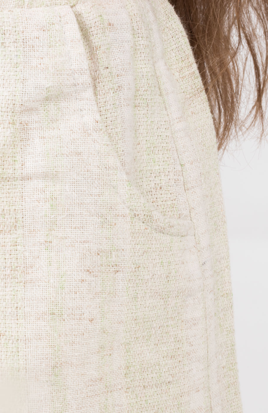 شلوارک لینن حصیری بافت