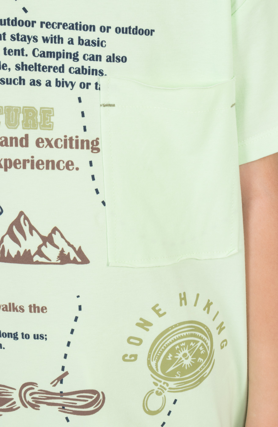 تیشرت یکرولایکرا جیب دار