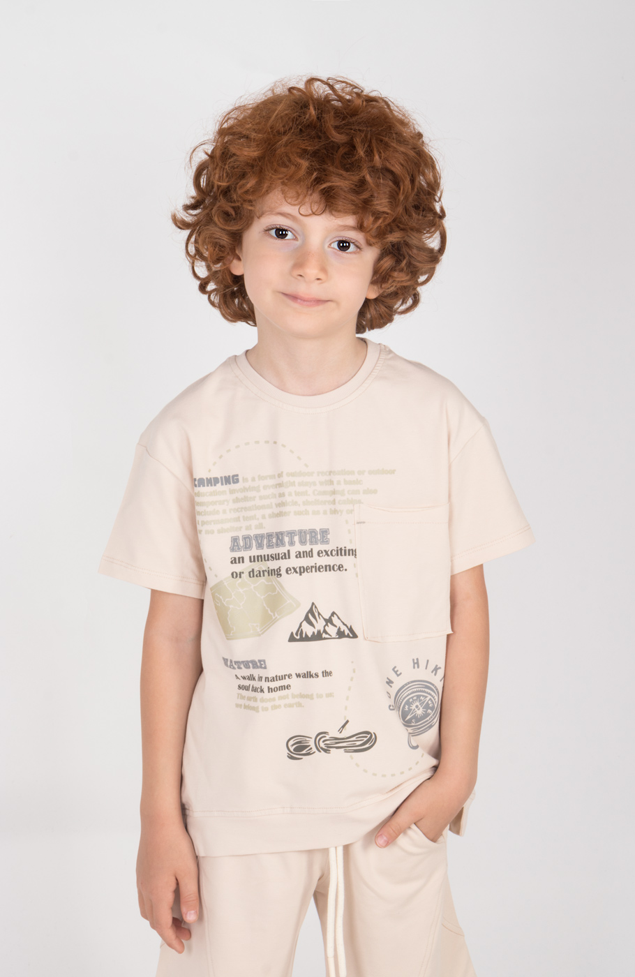 تیشرت یکرولایکرا جیب دار