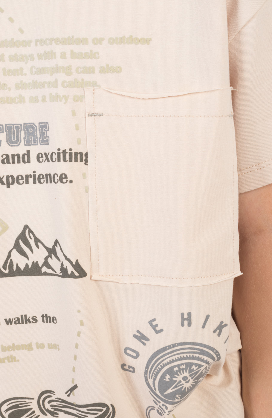 تیشرت یکرولایکرا جیب دار