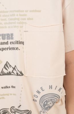 تیشرت یکرولایکرا جیب دار