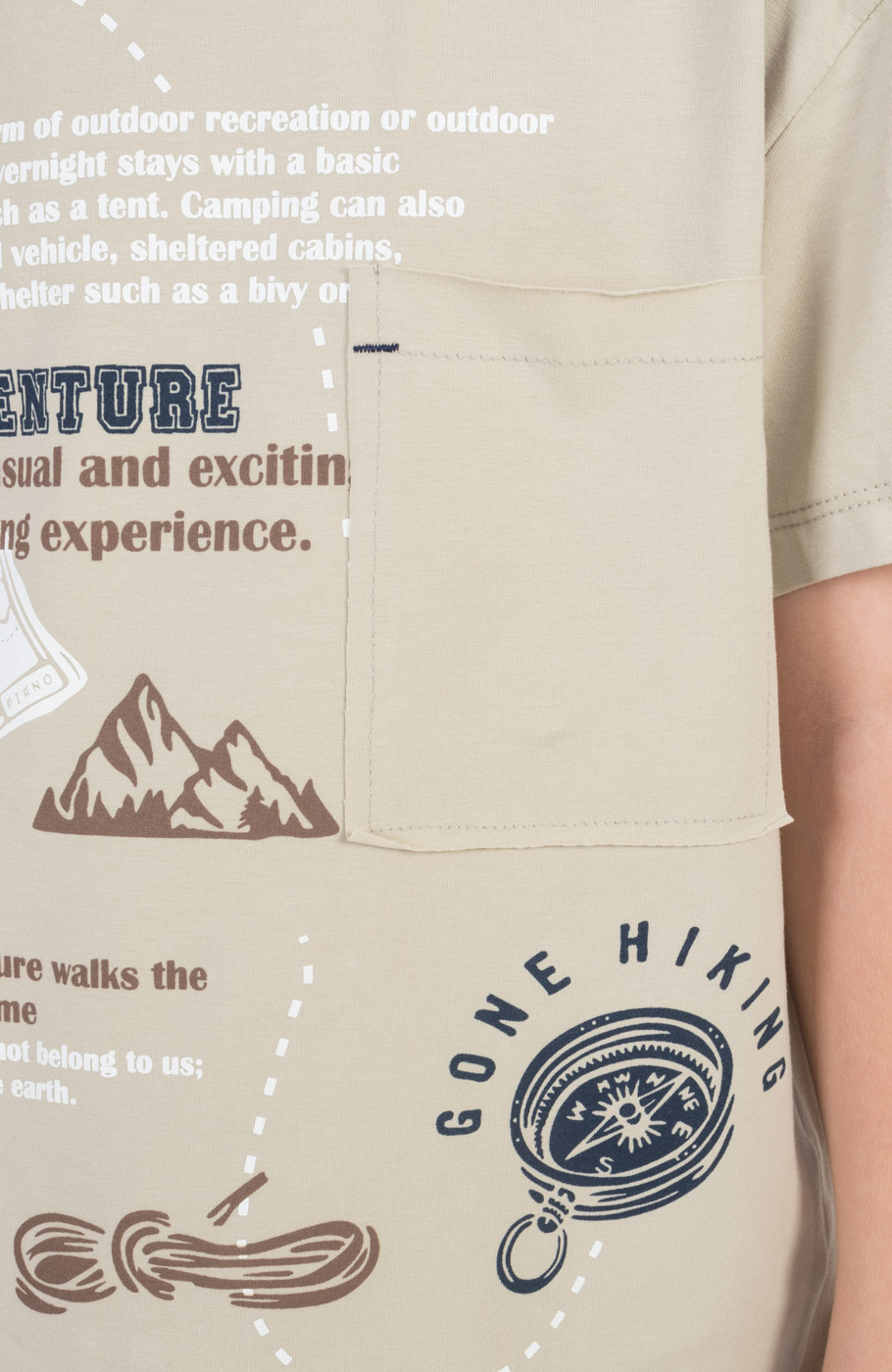 تیشرت یکرولایکرا جیب دار