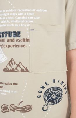 تیشرت یکرولایکرا جیب دار