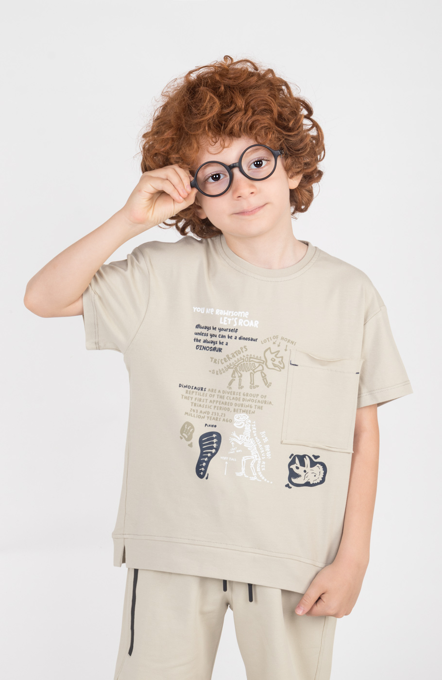 تیشرت یکرولایکرا جیب دار