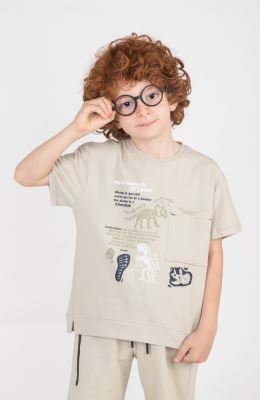 تیشرت یکرولایکرا جیب دار