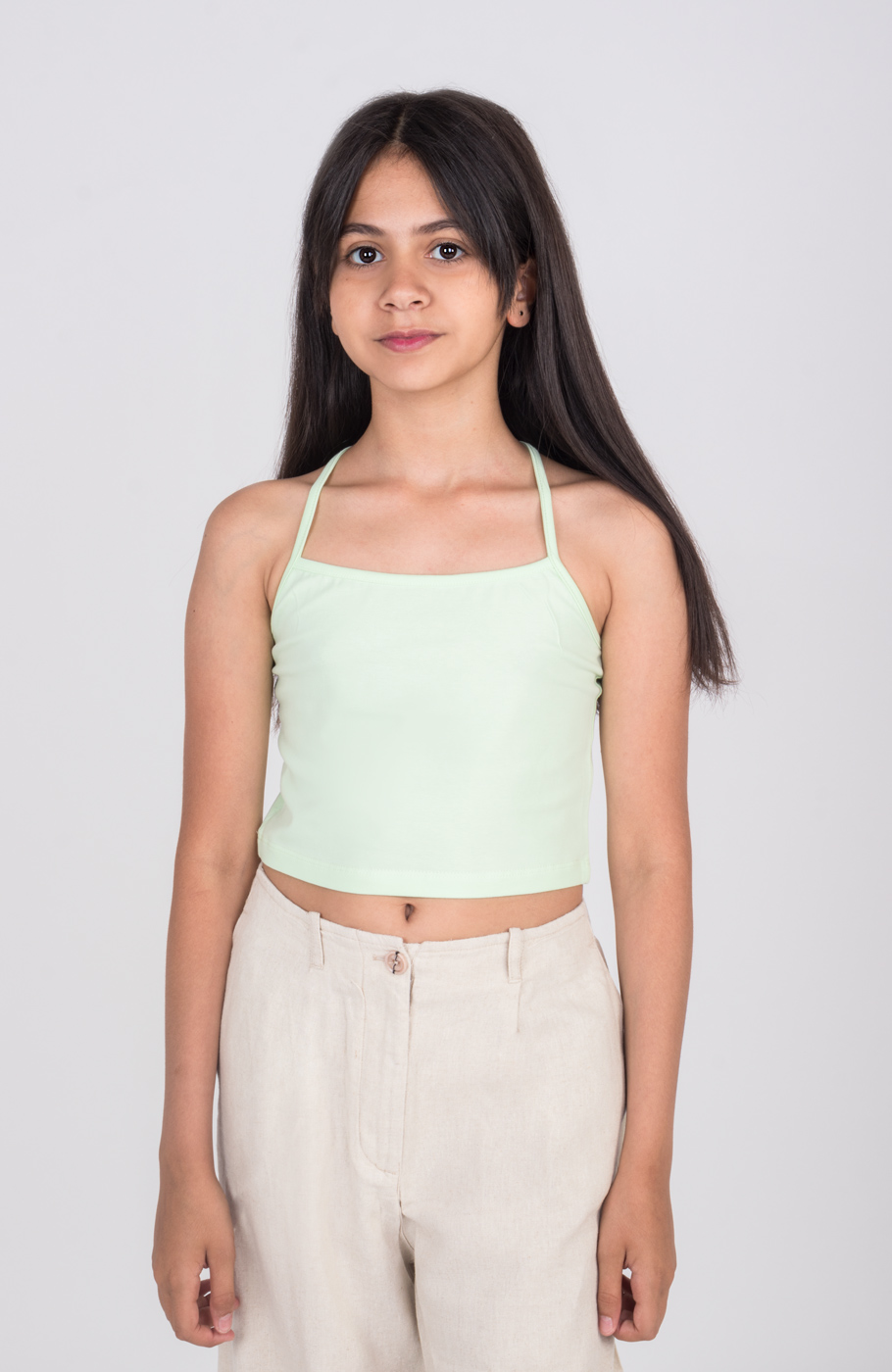 شومیز وال راه راه آستین کوتاه و تاپ یکرولایکرا