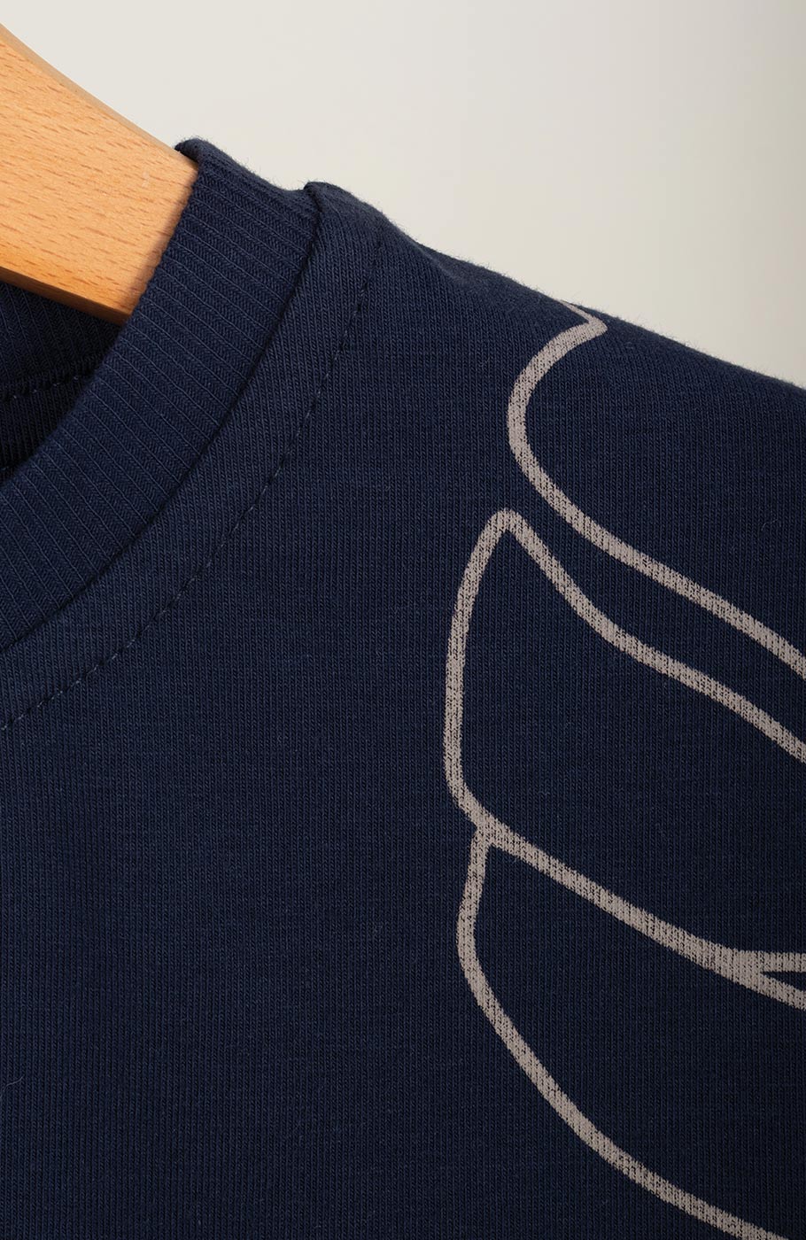 تیشرت یکرولایکرا آستین افتاده تمام چاپ