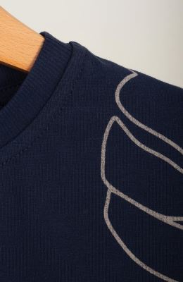 تیشرت یکرولایکرا آستین افتاده تمام چاپ