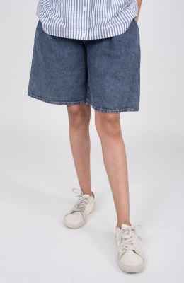 شلوارک جین پیلی دار