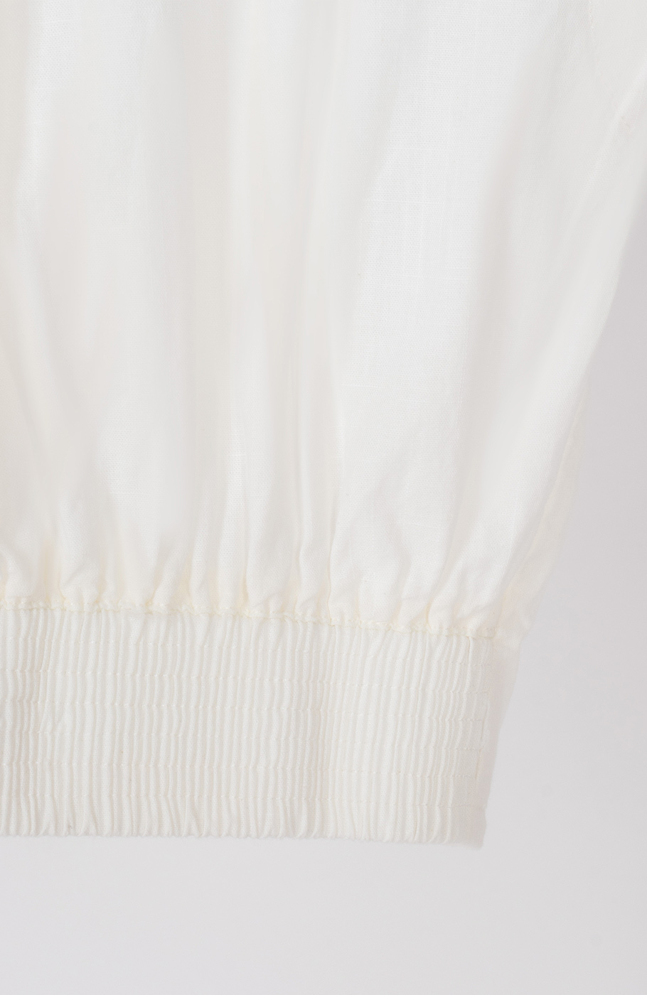 شومیز لینن اسلپ آستین کوتاه جلو گره ای