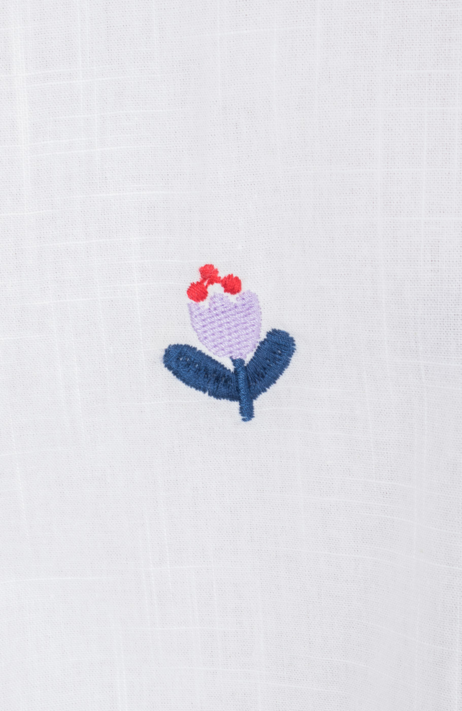 شومیز لینن اسلپ آستین کوتاه جلو گره ای