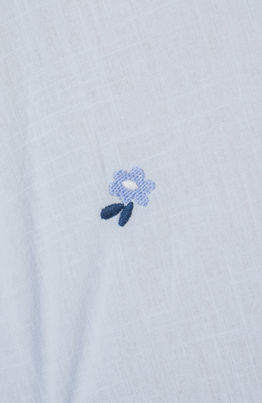 شومیز لینن اسلپ آستین کوتاه جلو گره ای